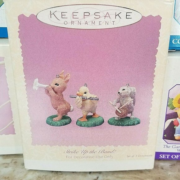 Hallmark Easter Ornaments Lot Of 17 within 14 Original Boxes Vintage - Picture 8 of 9